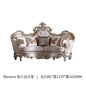 Leather Living Room Sofas Luxury European Beige Wooden Curved Modern Couch Double Lounge Designer Canape Salon Furniture