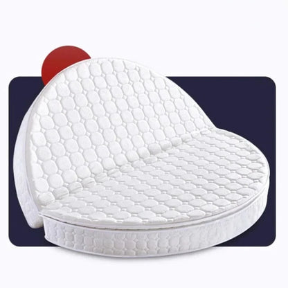 Double Spring Round Mattresses Folding Hard Foldable Queen Round Mattress King Size Sleeping Colchon Plegable Bedroom Furniture