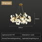 Nordic gingko leaf LED chandelier modern Kitchen living room Bedroom Dining room round interior loft ceiling hanging light