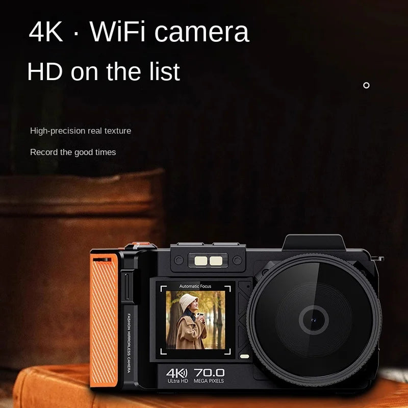 D100 4K HD 70 Million DSLR Digital Camera Recording Function, Supports WIFI, Night Camera Function, Autofocus Digital Camera