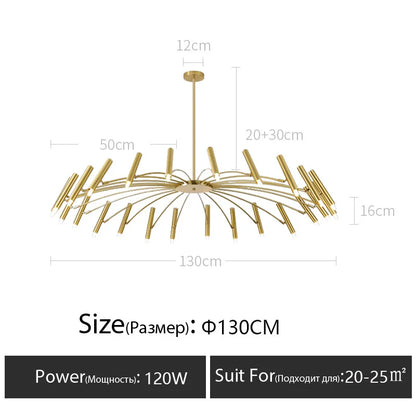 Living room lamp, new light luxury bedroom chandelier Nordic lamps modern minimalist atmosphere For home dining room Lights