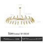 Living room lamp, new light luxury bedroom chandelier Nordic lamps modern minimalist atmosphere For home dining room Lights