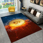 3D Bitcoin Virtual Currency Area Rug Large, Carpet Rug for Living Room Bedroom Sofa Playroom Doormat Decor, Kid Non-slip Floor Mat