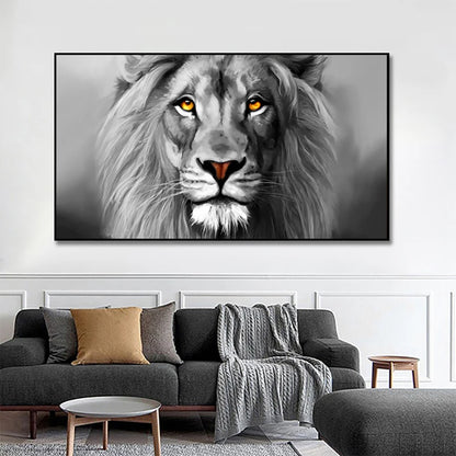 Large Size Lion Leopard Animals Posters African Elephant Tiger Wall Picture Canvas Painting One Piece Home Decoration No Frame