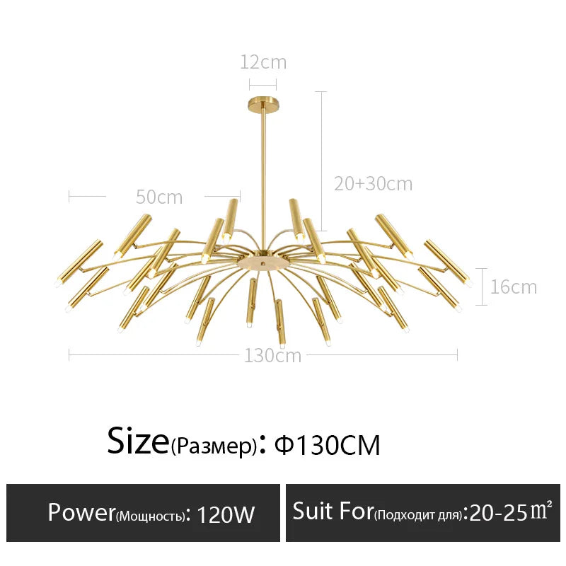 Living room lamp, new light luxury bedroom chandelier Nordic lamps modern minimalist atmosphere For home dining room Lights