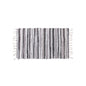Cotton Tassel Carpet Rug Handmade Bedroom Rug Bedside Floor Mat Entrance Doormat Stripe Kitchen Mat Machine Washable Bath Rug