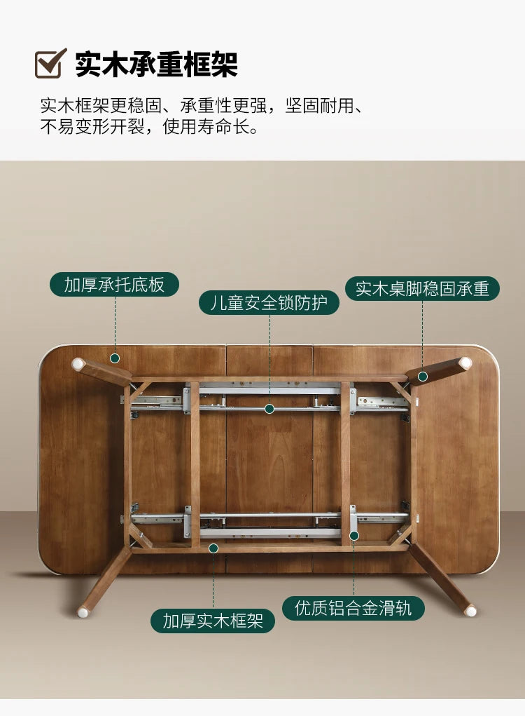 Cafe Table Living Room Dining Wooden Expandable Simple Island Luxury Kitchen Garden Home Furniture Mesas Comedor Craft Bar JGY