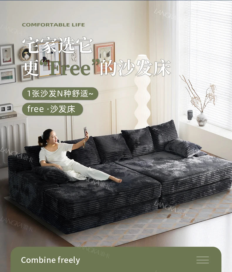 Bed Luxury European Sofa Armrest Adults Villa Floor Vacuum Compressed Couch Living Room Recliner Divano Sottovuoto Furniture