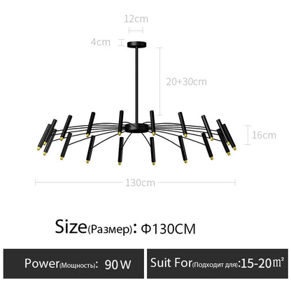 Living room lamp, new light luxury bedroom chandelier Nordic lamps modern minimalist atmosphere For home dining room Lights