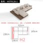 Japanese-style log wabi-sabi wind platform bread fabric sofa living room minimalist creative furniture