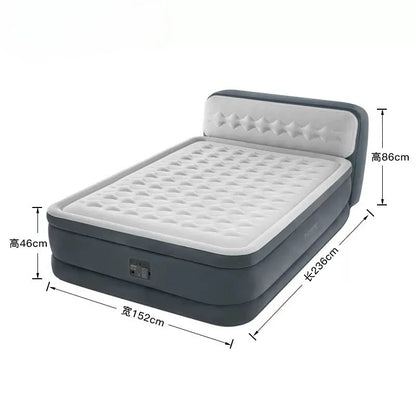 Air Mattress Self Inflatable Blow Up Bed Auto Shut Off Comfortable Surface Best for Guest Travel Vacation Camping