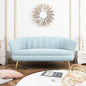 Loveseat Couch, Modern Velvet Sofa Accent Upholstered Settee, 2 Seater Small Loveseat for Small Spaces, Office, Bedroom, Living