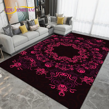 Persia Bohemia Nordic  Area Rug Large,Carpet Rug for Living Room Bedroom Sofa Doormat Decoration,kids Play Non-slip Floor Mat 3D