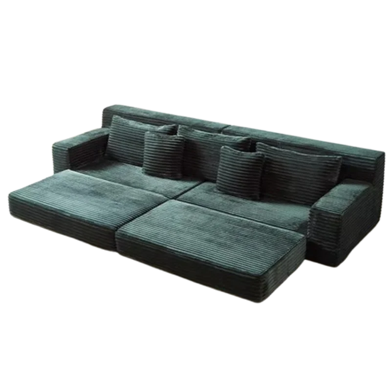 Designer Living Room Couch Bed Fabric Modern Foldable 2025 Boneless Sofa Puffs Vacuum Sleeper Woonkamerbanken Furniture Home