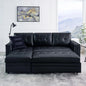 Sofa Beds, with USB Ports-L-Shaped Couch Convertible Pull-Out Bed,Timeless Design,Sturdy Construction, Air Leather Sofas