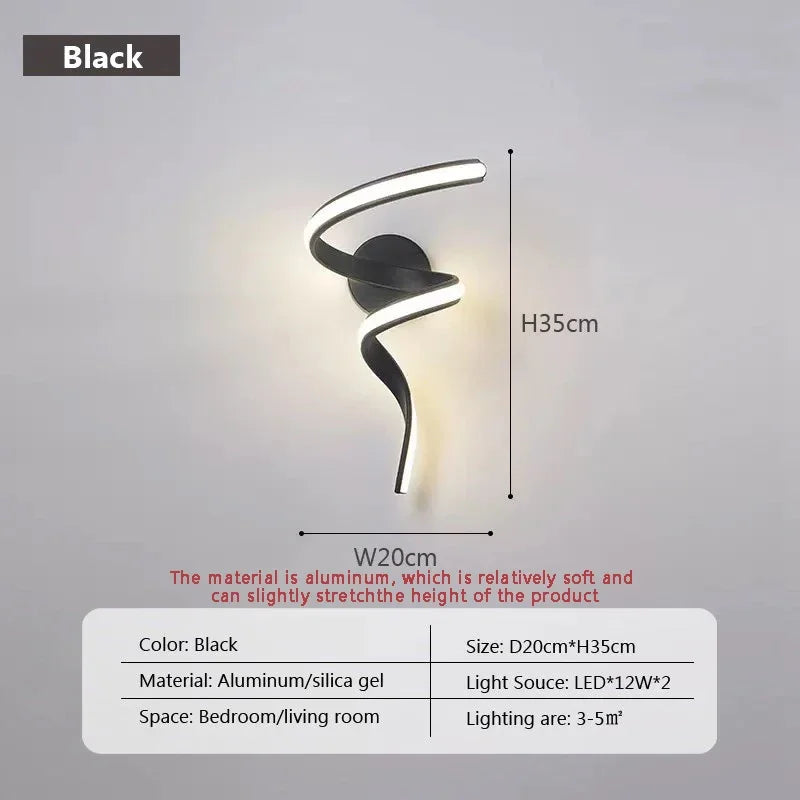 Modern Minimalist LED Wall Lamp Home Indoor Decor wall Sconce For Living Room Bedroom Bedside Lustres Backgroud Light Decoration