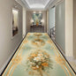 Luxury Long Corridor Carpet Non-slip Stairway Rug European Style Stairs Hallway Carpet Washable Runner Customizable Aisle Rug
