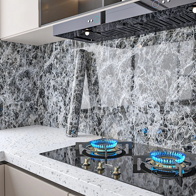 40cm Width Marble Self Adhesive Wallpaper Vinyl Wall Stickers Waterproof Contact Paper For Kitchen Decorative Film Home Decor