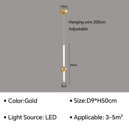 Modern Simple LED Pendant Lamp Living Room Bedroom Bedside TV Background Kitchen Island Restaurant Home Decor Lighting Fixture