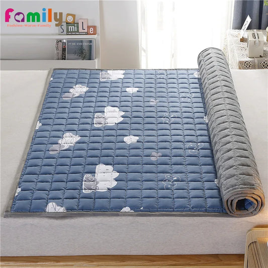Ultra-soft foldable Cotton Mattress, Breathable Anti Tatami Mat, Student Dormitory, Single, Double, King Size Bed, Household