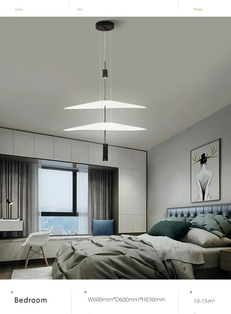 SANDYHA Modern Flying Saucer Style Chandeliers House Home Decor Led Pendant Lamps Kitchen Living Room Bedroom Interior Lighting