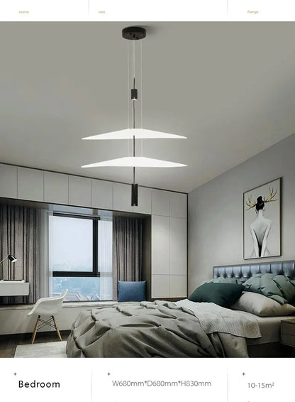 SANDYHA Modern Flying Saucer Style Chandeliers House Home Decor Led Pendant Lamps Kitchen Living Room Bedroom Interior Lighting