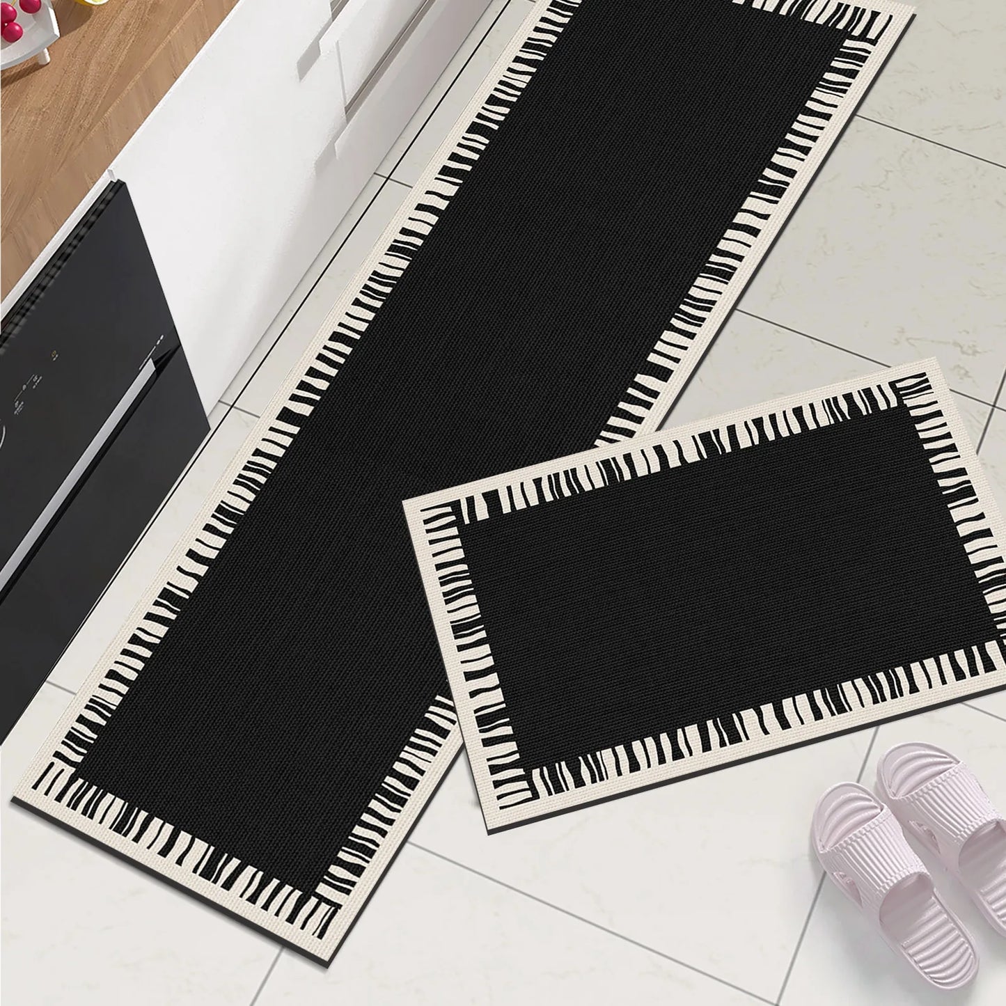 Long Area Retro Diatomite Kitche Floor Mat Waterproof Kitchen Rug For Living Room Hallway Bathroom Mats Doormat Washable