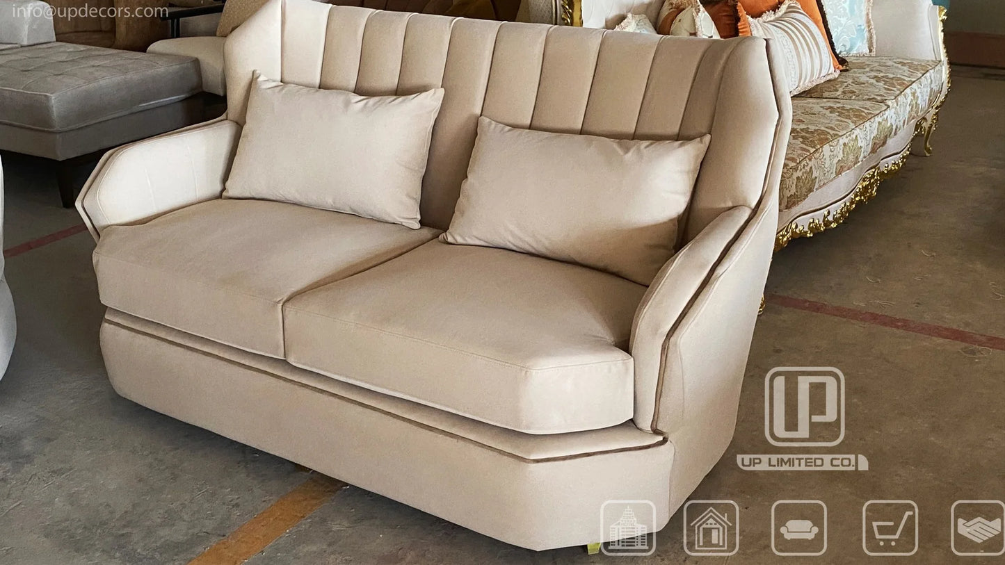 Modern popular light luxury leather full leather villa home improvement living room sofa 1 + 2 + 3 sofa combination set