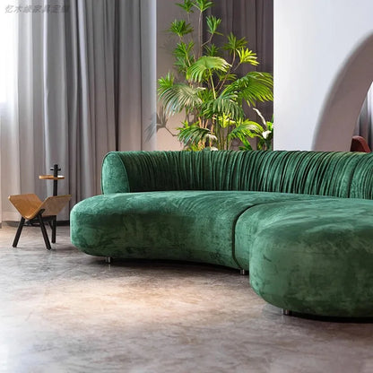 Italian Minimalist Living Room Sofas Curved Leisure Trendy Modern Sofa Designer Aesthetics Muebles Chinese Style Furniture