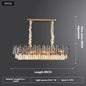 Post-modern Simple and Luxurious Crystal Chandelier Living Room Lamps Dining Room Decoration Household Led Indoor Lighting