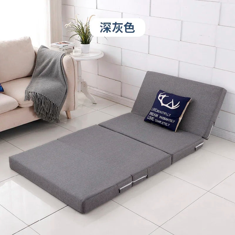 Compact Memory Foam Folding Mattress Office Nap Bed Compact Tatami Yoga Mat Foldable Sponge Mattress Portable Single Bed for Eas