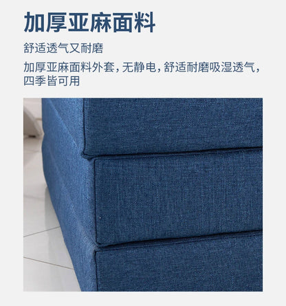 Compact Memory Foam Folding Mattress Office Nap Bed Compact Tatami Yoga Mat Foldable Sponge Mattress Portable Single Bed for Eas