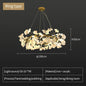 Nordic gingko leaf LED chandelier modern Kitchen living room Bedroom Dining room round interior loft ceiling hanging light