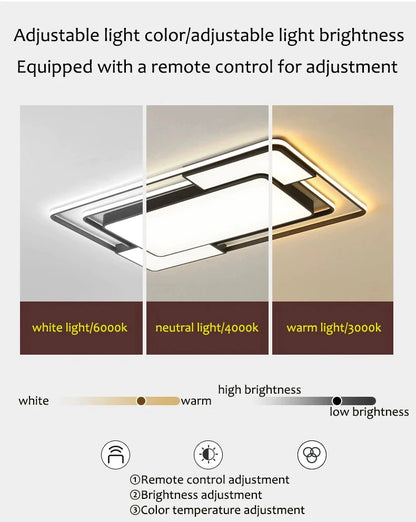 Living Room LED Ceiling Lamp Modern Simple Bedroom Room Dining Light Nordic Lustre Home Decoration Interior Lighting Chandelier