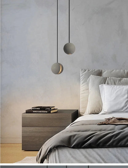 Chandelier Modern Chandelier Modern LED Concrete Ball Pendant Light Minimalist Mini Globe Cement Chandelier Home Decor
