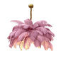 Feather Chandelier Ceiling Lamp LED Pendant Light Nordic Home Decor Lustre Modern Chandelier Pendant Light for Living Room