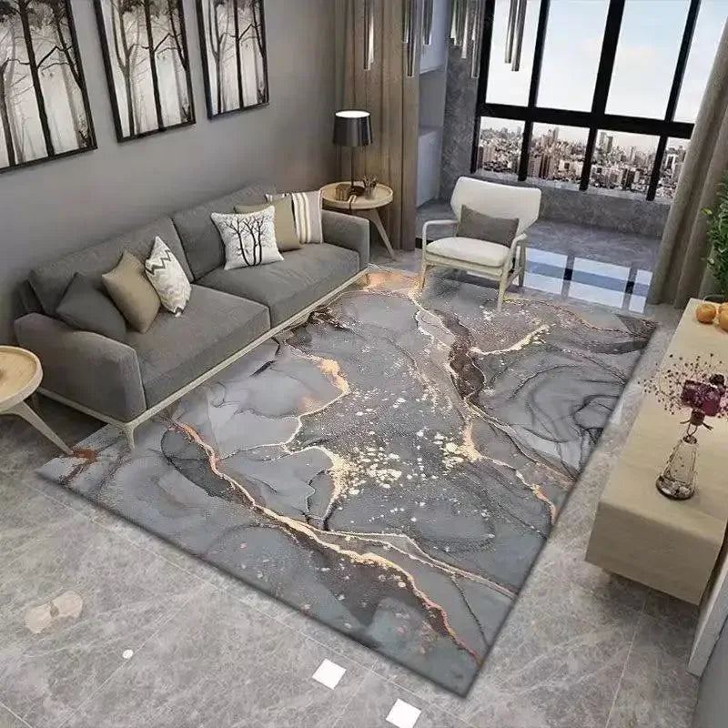 European Red Luxury Carpet Large Living Room Decoration Home Rugs Soft Comfortable Lounge Rug Anti Slip Washable Bedroom Mat