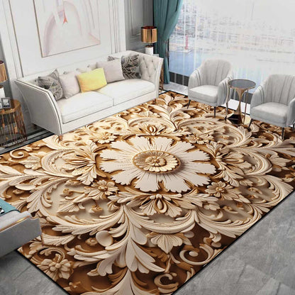 European Style Flower Carpet for Living Room Home Luxury Large Area Soft Rug for Bedroom Decor Non-slip Floor Mat Ковер Tapis