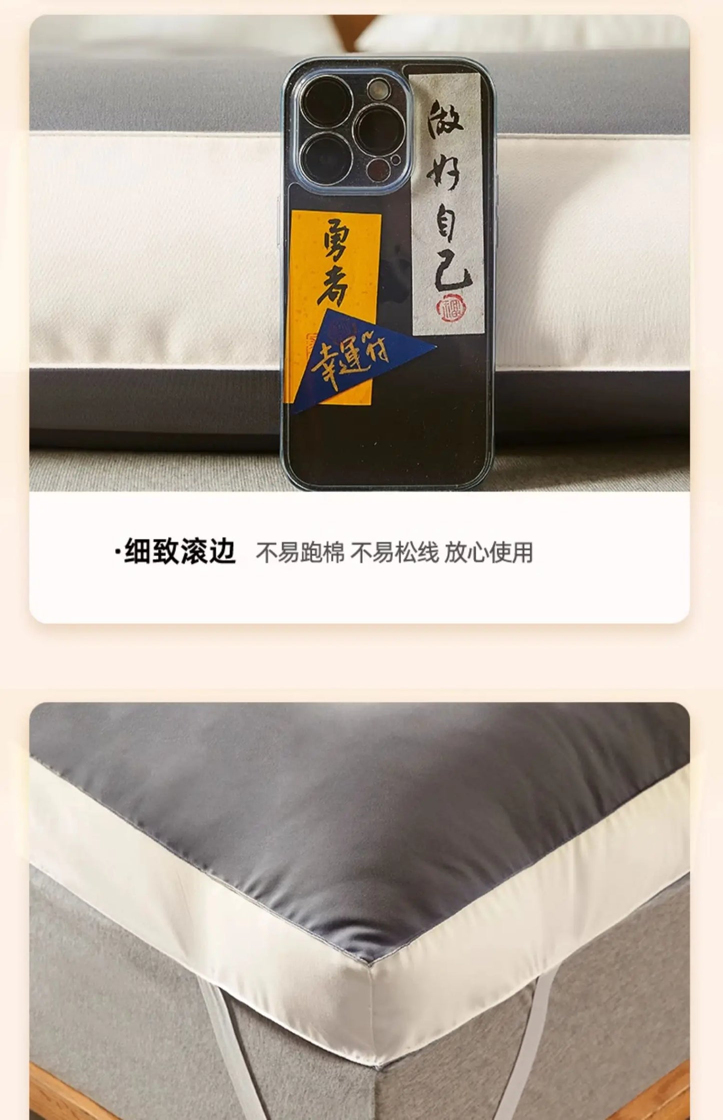 Tatami Soft Mattress for Dormitory Single Bed Mat Soy Fiber Cushioned Floor Mat Double Mattress for Comfortable Sleep