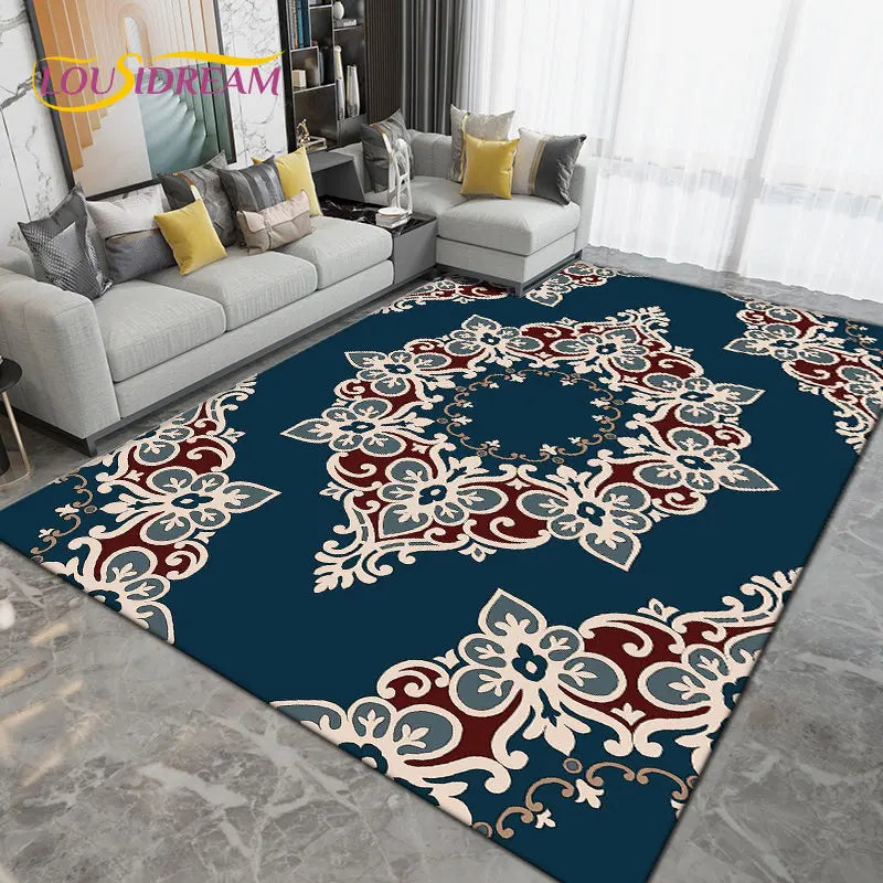 Persia Bohemia Nordic  Area Rug Large,Carpet Rug for Living Room Bedroom Sofa Doormat Decoration,kids Play Non-slip Floor Mat 3D