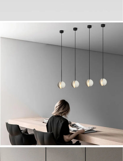 Chandelier Modern Chandelier Modern LED Concrete Ball Pendant Light Minimalist Mini Globe Cement Chandelier Home Decor
