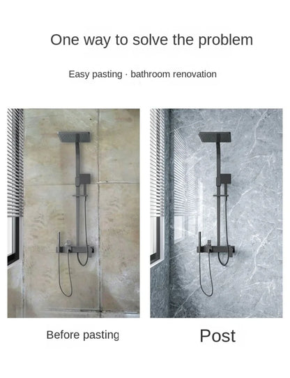 Foil Marble Self Adhesive Waterproof Wallpaper for Bathroom Wall Deocr Kitchen Oil Peoof High Temperature Resistance Stickers