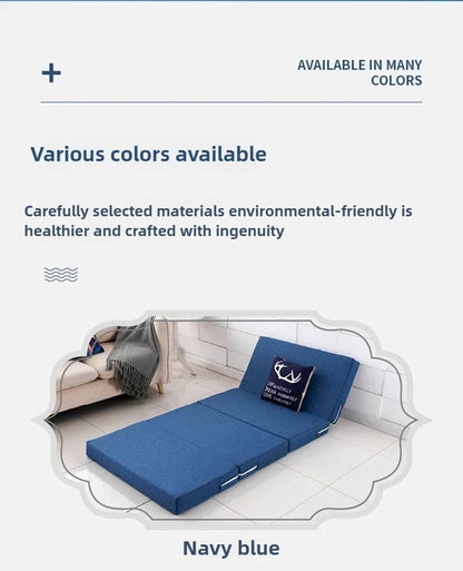 Memory Foam Folding Mattress Office Nap Bed Compact Tatami Yoga Mat Foldable Sponge Mattress Portable Single Bed for Easy