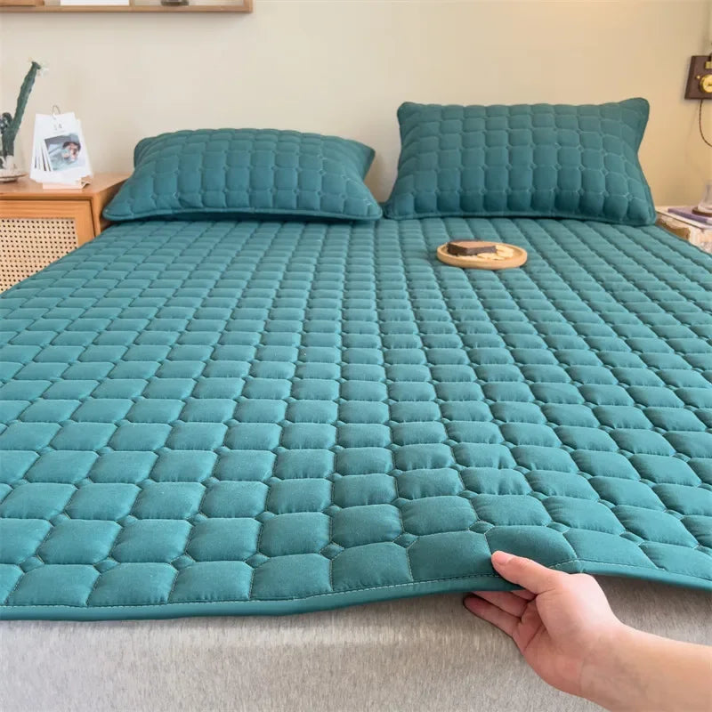 Green Tea Mattress Topper Cooling Pad Ultra-Soft and Breathable Bed Mattress Cover with Deep Pocket Foldable Tatami Floor 매트리스