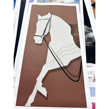 Modern Luxury Horses Canvas Posters and Prints Wall Art Entrance Decorative Painting Porch Living Room Home Decor Cuadros