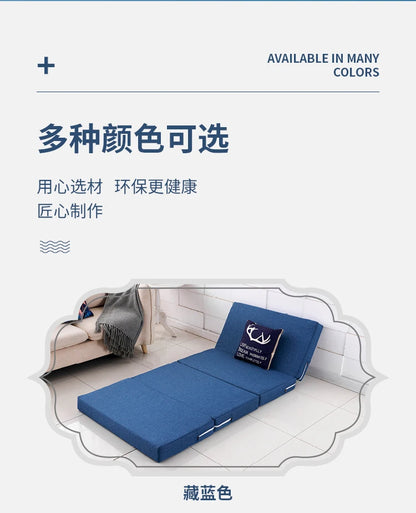 Compact Memory Foam Folding Mattress Office Nap Bed Compact Tatami Yoga Mat Foldable Sponge Mattress Portable Single Bed for Eas