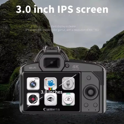 D5 Portable Camcorder Professional 4K HD Video Night Vision 64MP Cameras Photographer WIFI Digital DSLR Camera With 16X Zoom