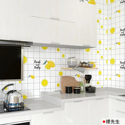 Kitchen Stove Oil-proof Sticker Waterproof High Temperature Resistant Wallpapers Kitchen Decoration Self Adhesive Contact Paper