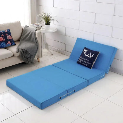 Memory Simple Foam Folding Mattress Mat Tatami Yoga Pad Foldable Sponge Mattresses for Office Lunch Break Single Bed Furniture
