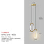 Nordic Luxury LED Chandelier Dining Room Kitchen Fixtures Decor Restaurant Pendant Lights Bedroom Bar Black Gold Hanging Lamp